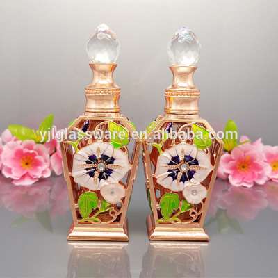 wholesale price elegant design decorative 12ml empty glass bottles for essential oils