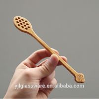 2018 latest design wholesale price wood honey spoon