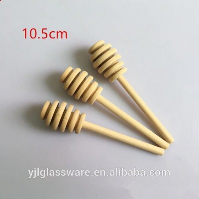 High quality different sizes wooden honey dipper accepting custom laser engraving logo