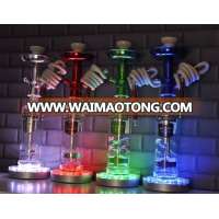 Multi-color Superior Quality 6inch Led Tall Glass Shisha Hookah For Decorations